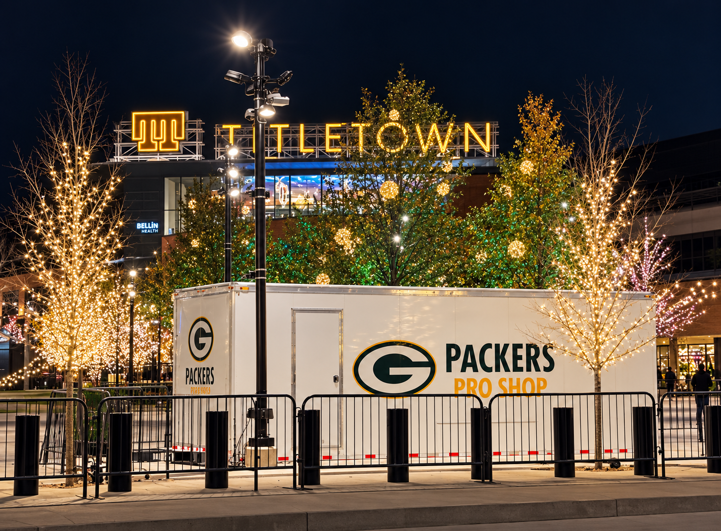 Titletown after dark