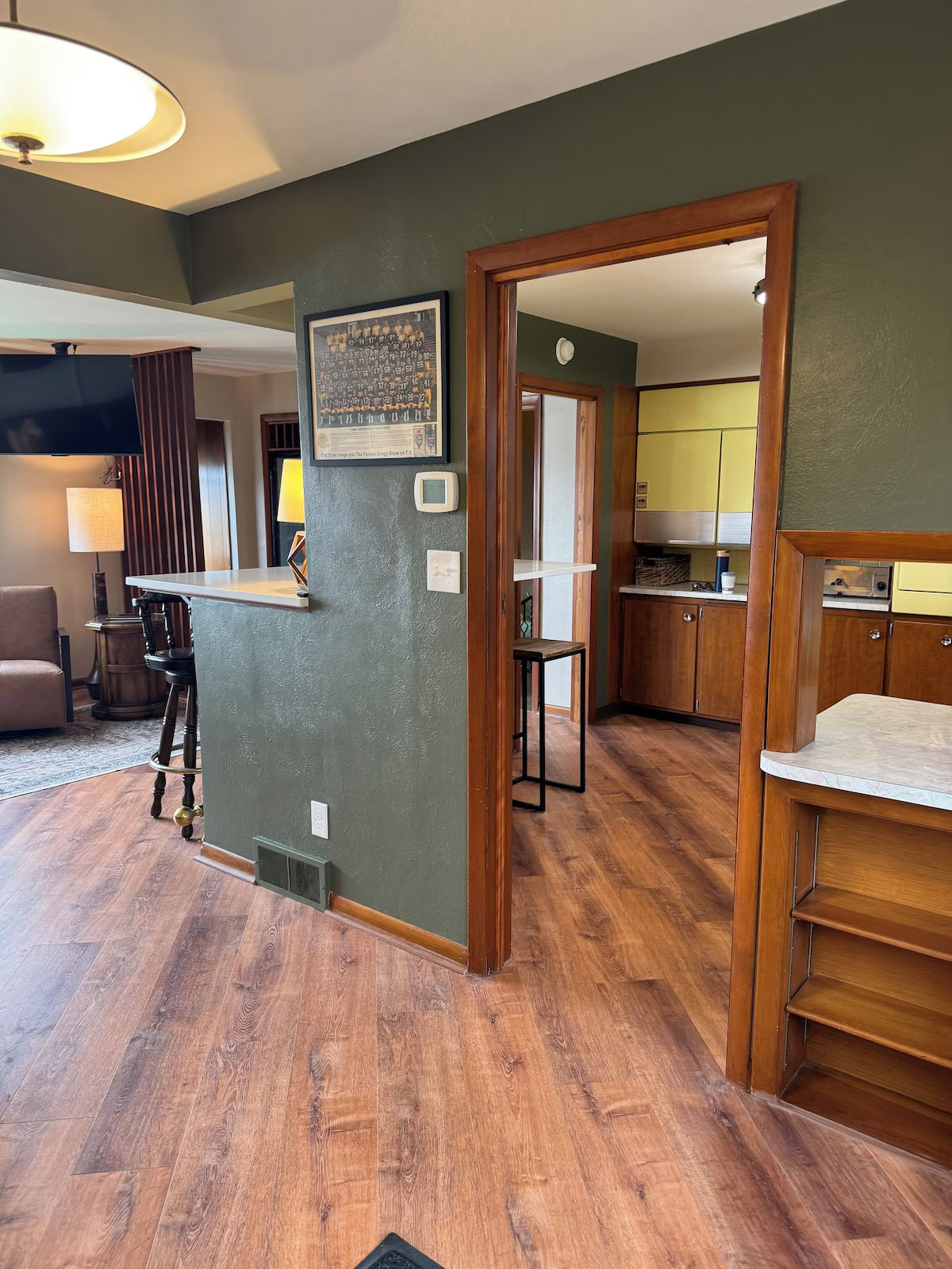 Entry hall & original woodwork